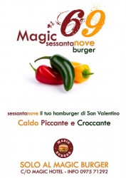 Locandina Special Burger 69 per San Valentino