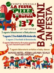 Locandina Festa della pizza e della mozzarella di bufala