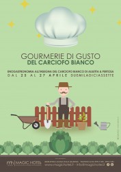 Locandina Gourmerie di Gusto del Carciofo Bianco di Pertosa e Auletta