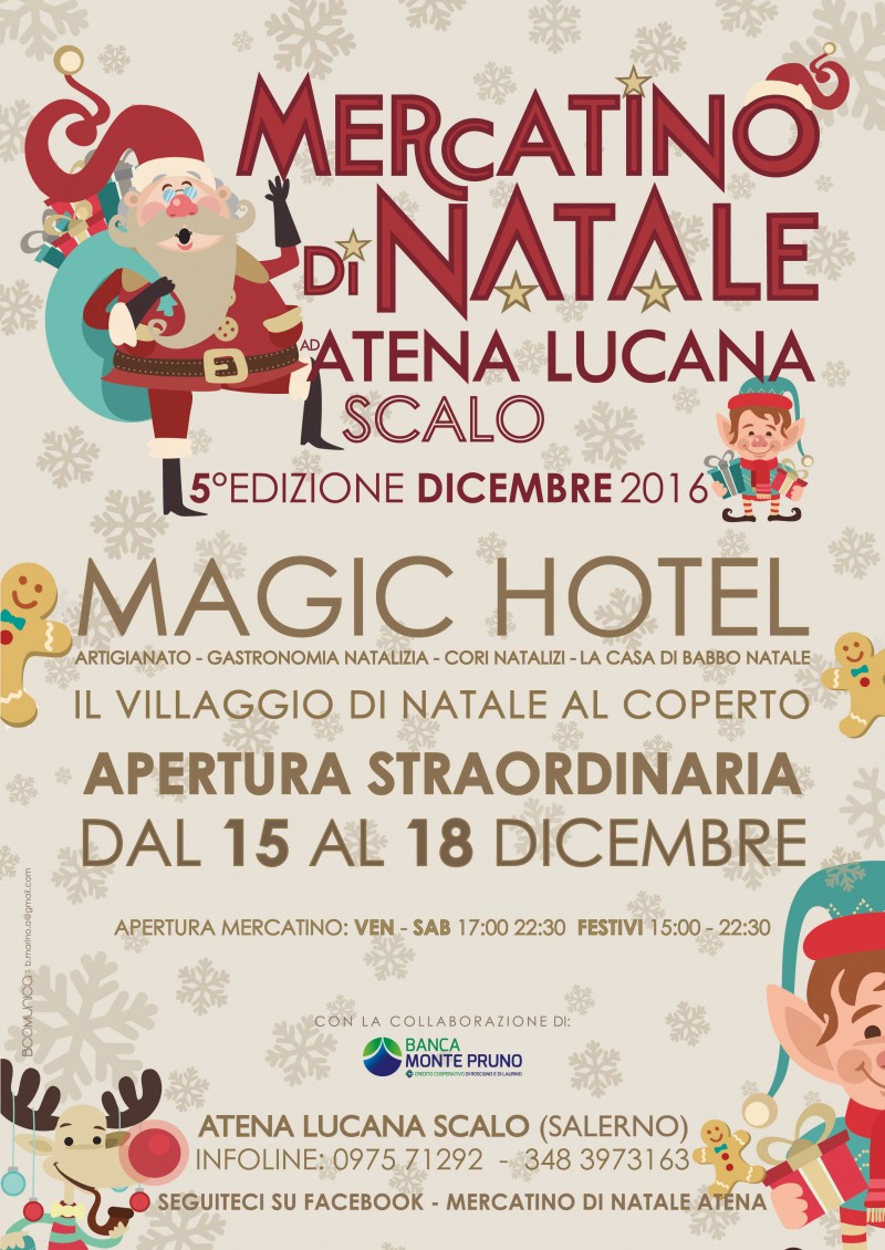 foto articolo APERTURA STRAORDINARIA dal 15 DICEMBRE DEL MERCATINO DI NATALE ATENA