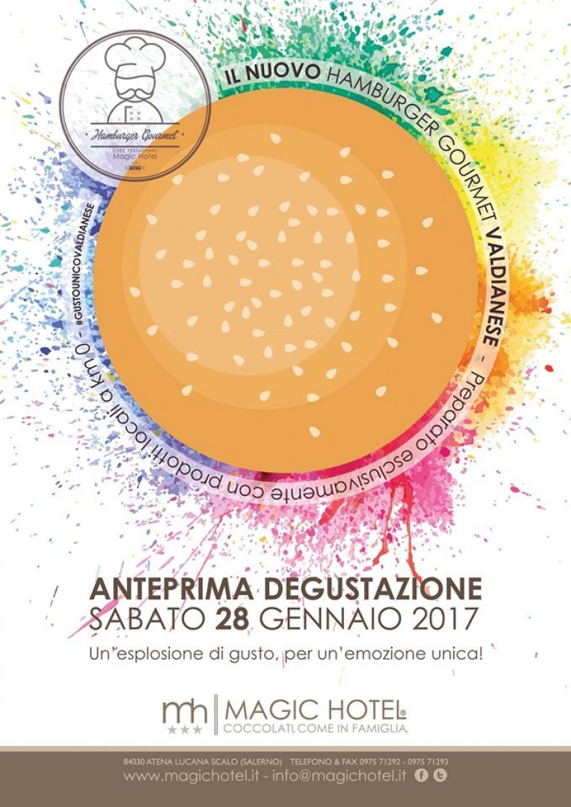 foto articolo Sta per arrivare il #Valdianese , l' Hamburger Gourmet a km 0 del Magic Hotel